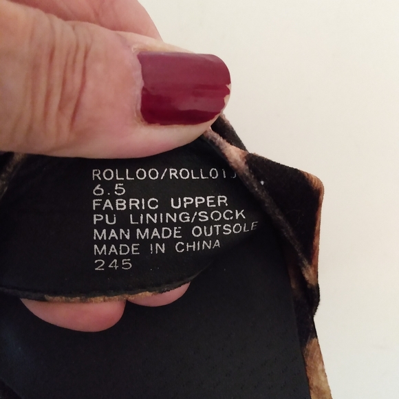 Madden Girl Fabric Animal Print Strap Heels sz 6.5 - Picture 7 of 8